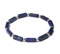 snxjaidszx Rectangle Natural Stone Beads Bracelet Lapis Lazuli Rhodonite Tiger Eye For Women Men