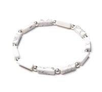 snxjaidszx Rectangle Natural Stone Beads Bracelet Lapis Lazuli Rhodonite Tiger Eye For Women Men