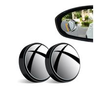 SNXLW 2 Pcs Blind Spot Mirrors for BMW 5 Series M5 E34 E39 E60 E61 F07 F10 F11 F18 F90 G30 G31 G38 G60 G61 Blind Spot Side Mirror Round Curved Convex Wide Angle Mirror,Black