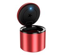 SNXLW Car Ashtray for BMW Z1 E30 Z3 Z3M E36 i3 i3s i3-S iX Car Cigarette Ashtray Smokeless Retardant Ashtray Mini Car Trash Can with LED Light,Red