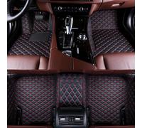 SNXLW Car Floor Mats for TOYOTA CHR 2018-2023 2024 Leather Automotive Floor Liner WaterProof All Weather Full Coverage Protective Floor Mats,Black-red