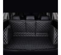 SNXLW Car Leather Boot Liner Mats for HONDA Fit/Jazz 2014-2020 2021-2024 Split backrest Full Coverage Leather Car Boot Mats Antiscratch Luggage Mat Protector Liners,A