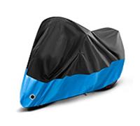 SNXLW Motorcycle Cover for Norton Commando 850 Interstate/Commando 850 Interstate MK 3 Outdoor Motorbike Covers Motorcycle Protective Cover Motorcycle Protective Cover,Black blue-245 * 105 * 125CM