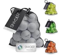 Snyder - SNY DIST Premium Golf Balls | Pack of 20 in a Ball Net | Ideal for: Maximum Ball Speed, Long Thrutes & Straight Trajectors| Golf Ball Colour: White