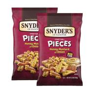 Snyder's of Hanover Pretzel Pieces, Honey Mustard and Onion 318g, (Pack of 2)