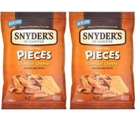 Snyder's Pretzel Pieces Cheddar Cheese 10x110g (Pack of 2)