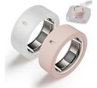 Snyeest Cover Compatible for Oura Ring 4/Ring 4 Ceramic/Ring Gen 3 Protector,Silicone Anti-Scratch Elastic Ring Finger Case Woking Out Gym for Women Men-Clear+Pink- S for 4/5/6/7