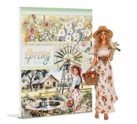 Snylcce Beautiful Spring is Here Theme Sticker Scrapbooking Supplies for Junk Journal, 20 Sheets PET Stickers - Vintage Journaling Stickers, Ephemera Sticker Book Pre Cut, Junk Journal Supplies