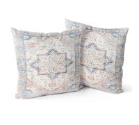 Snylcce Boho Throw Pillow Covers Set of 2 Seashell Antique & Vintage Design, Double-Sided Pattern - 50x50 cm Soft Cushion Covers for Garden Couch, Sofa, Bed - Decorative 20x20 Inch Pillowcases