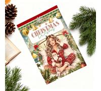 Snylcce Christmas Wishes Sticker Book - Premium Craft Sticker Collection for Scrapbooking, Greeting Cards & Holiday Decor, Reusable Matte PET, Designed for Crafters & Christmas Celebrations