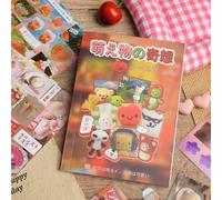 Snylcce Kawaii Fantasy Sticker Book, 20 Sheets Cute Animal & Magical Creature Decals for Journal Supplies, Junk Journaling, DIY Scrapbook, Manga-Inspired Art