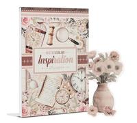 Snylcce Watercolor Insparition Series Sticker Book - 20 Sheets Vintage PET Stickers for Scrapbooking, Junk Journaling, Ephemera, and Decorative Crafts - Pre-Cut Urban Design Stickers
