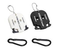 Snyvpra Golf Counter, 2 Pieces Golf Score Counter with Key Chain, Hand Counter for Golf Strike Counter, Golf Accessories for Training and Competitions