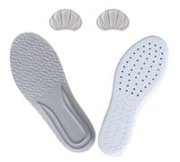 SNZ Gel Insoles for Men - Comfortable Shoe Insoles - Gel Soles for Men and Women - Perfect Shoe Insoles for Work Shoes - With Comfortable Heel Protector