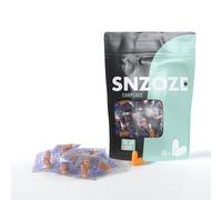 SNZOZE 50 Pairs Ultra Soft Foam Ear Plugs, Perfect for Sleeping, 38dB SNR, Individually Wrapped, One Size (Orange, One Size)