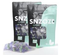 SNZOZE Ultra Soft Foam Ear Plugs, Perfect for Sleeping, 38dB SNR, Individually Wrapped, One Size (Mint Green, Pack of 100 Pairs)