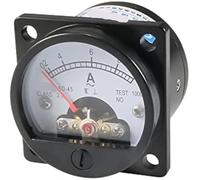 SO-45 AC 0-10A Round Analog Panel Meter Ammeter Black 1Pcs (5A)