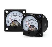 SO-45 AC Analog Ammeter Pointer Meter 1A 2A 3A 5A 10A 15A 20A 30/5A 50A 100A 200A 250A 300A 400A 500A 600/5A Panel 1Pcs(AC 20A)