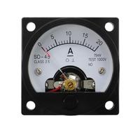 SO-45 Analog DC Ammeter Round Pointer 2A-800A 45 * 45mm Current Panel Meter 1Pcs(DC20A directly on)