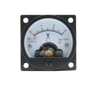 SO-45 DC Voltmeter 1V2V3V5V10V15V20V30V40V50V100V150V200V250V300V400V450V500V Panel Meter 1Pcs(5V)