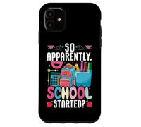 So Apparently School Started Cute Backpack Pencils Case for iPhone 11