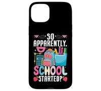 So Apparently School Started Cute Backpack Pencils Case for iPhone 15 Plus