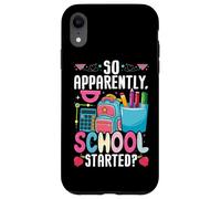 So Apparently School Started Cute Backpack Pencils Case for iPhone XR
