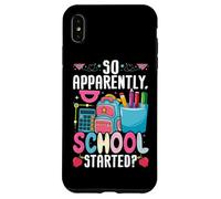 So Apparently School Started Cute Backpack Pencils Case for iPhone XS Max