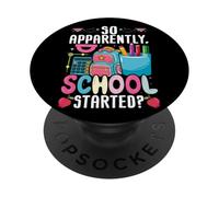So Apparently School Started Cute Backpack Pencils PopSockets Adhesive PopGrip