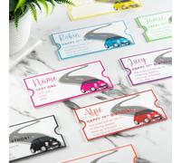 So Bespoke Personalised Driving Lesson Ticket Customised Car Ticket Driving Lessons Voucher Acrylic Gift Voucher, Custom Birthday Gift Xmas Gift Idea (Purple)