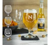 So Bespoke Personalised Engraved Stemmed Beer Glass (Style 2)