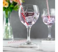 So Bespoke Personalised Gin Glass Engraved - Gin & Tonic - Birthday - Glass (Style 5)