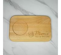 So Bespoke Personalised Wooden Tea and Biscuits, Coffee and Cake Board, Nannys, Grandads, Mothers Day, Fathers Day, (Style 1)