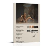 SO CLOE TO WHAT Tate McRae Poster; Room Aesthetics, Canvas Oil Painting, Album/movie Poster Hanging Picture