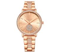 SO&CO Women's Madison 5525 38mm Silver Crystal Studded Watch with Stainless Steel Bracelet - Model 5525 in Rose Gold SO&CO Rose Gold One Size