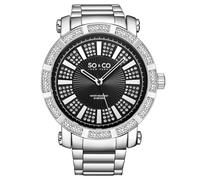 SO&CO Women's Madison 5563 50mm Crystal Watch with Stainless Steel Strap in Silver SO&CO Silver One Size