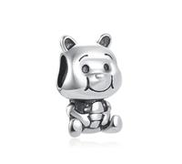 So Cute Winnie the Pooh Honey Bear Charm 925 Silver Compatible with Pandora Charms, Trollbeads, Chamilia, Biagi and Many Other UK Charm Bracelets.