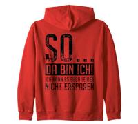 So Da Bin Ich German Sarcastic Funny Quote Zip Hoodie