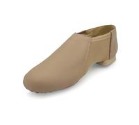 So Danca Jazz Leather Shoe with Arch Hugging Neoprene - JZ43 Java, Caramel, 8 UK