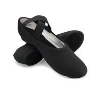 So Danca - SD16 Bliss, Stretch Canvas Split Sole Ballet Shoes for Adults, Women, High Performance, Black, 2.5 UK