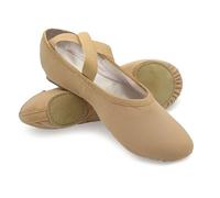 So Danca - SD16 Bliss, Stretch Canvas Split Sole Ballet Shoes for Adults, Women, High Performance, Sand, 2.5 UK