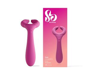 So Divine Duet Couples Vibrator- 2in1 Dildo & Vibrating Stimulator - 20 Function Sex Toy for Couples - 32 Ways to Play- Water-Resistant with Discreet Delivery