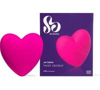 Je T'aime Heart Pebble Vibrator So Divine Pink One Size