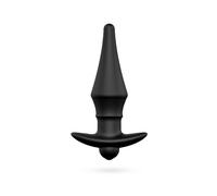 So Divine Men Rechargeable Vibrating 10 Function Butt Plug, Black