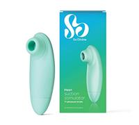 So Divine Pearl Clitoral Suction Stimulator- Clit Sucker with 11 Suction speeds - Waterproof Sex Toy for Women- Body Safe Silicone - Aqua - Discreet delivery.