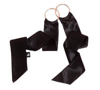 So Divine Silk Wrist Restraints, Black Hand Ties with Clip-on Rings to Tie Your Partner’s Wrists, Ankles Together Or Clip to The Bed Frame Adjustable Silk Sash Bondage Handcuffs, Use As Blindfold.