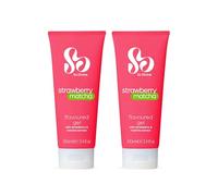 So Divine Strawberry Matcha Flavoured Personal Lubricant, Water-Based Gel, pH-Balanced, Vegan, 100ml, Twinpack