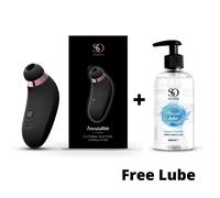 So Divine, Irreplaceable Clitoral Suction Stimulator Sex Toy Vibrator for Women, Black