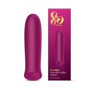 So Divine Wonder Bullet Vibrator, Silicone, Pink and Purple, 7 Vibration Functions, USB Rechargeable, Waterproof, Compact