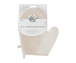 So Eco 2-in-1 Exfoliating Glove - Dual-Action Body Scrub Glove for Smooth, Radiant Skin, Deep Exfoliation & Gentle Cleansing for Shower and Bath, Vegan & Cruelty-Free